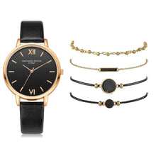 5pcs Woman Quartz Wristwatch Set
