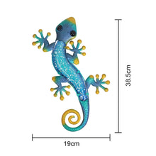 Metal Gecko Outdoor Wall Decor