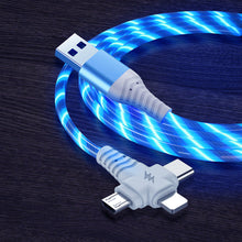 3 in 1 Glow Flowing Charging Cable
