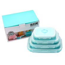 4 Sizes Silicone Collapsible Lunch Box