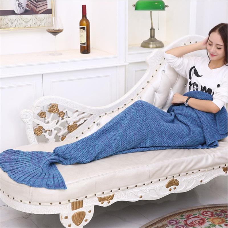 Big Price Drop!!! Knitted Fish Tail Blanket