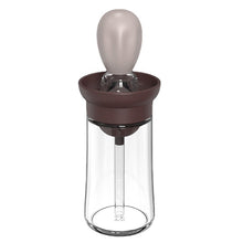 Portable Oil Sauce Bottle with Silicone Brush