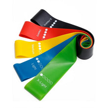 Fitness Resistance Bands Yoga Stretch Pull Up Assist Rubber Exercise Training 5pc - Groupy Buy