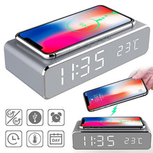 Wireless Charger LED Digital Display Desk Alarm Clock with Temperature - Groupy Buy