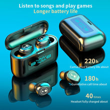 2020 New Bluetooth Earphone 8D Stereo Bass Headset with LCD Screen