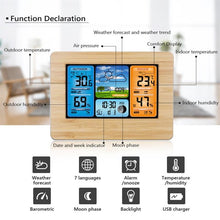 Wireless Sensor LCD Display Weather Station Clock - Groupy Buy