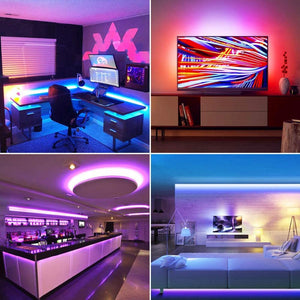 Smartphone Controlled LED Strip Light Kit with 5M and 10M Options