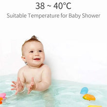 V2 Water Shower Thermometer LED Celsius Fahrenheit Time Display Flow Self-Generating Water Temperature Meter - Groupy Buy