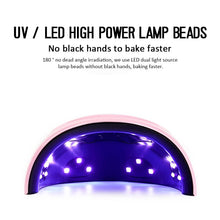 Dual Light Source UV Nail Lamp Led Quick-Drying Manicure Phototherapy Machine