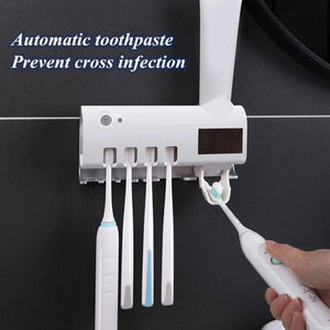 Intelligent UV Toothbrush Sterilizer Automatically Squeezes Toothpaste - Groupy Buy