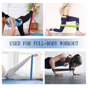 Fitness Resistance Bands Yoga Stretch Pull Up Assist Rubber Exercise Training 5pc - Groupy Buy