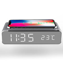 Wireless Charger LED Digital Display Desk Alarm Clock with Temperature - Groupy Buy