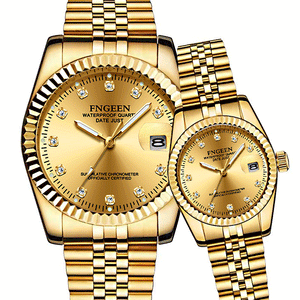 FNGEEN Couple Luxury Diamond-encrusted Watches