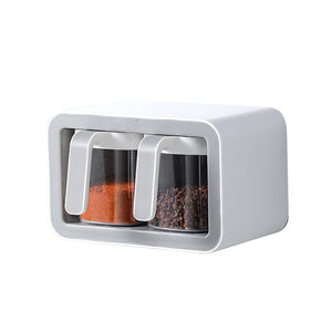 Wall Mount Spice Rack Organizer Set
