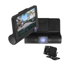 Three Lens Video Registrator Dash Driving Recorder