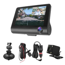 Three Lens Video Registrator Dash Driving Recorder