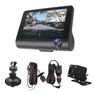 Three Lens Video Registrator Dash Driving Recorder