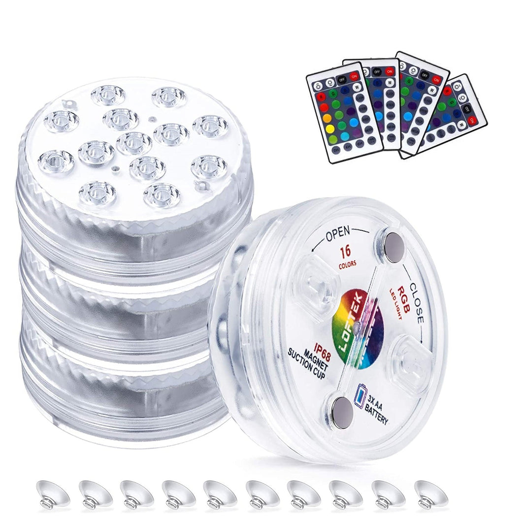 Submersible LED Lights with Remote Control