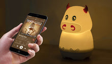 USB Rechargeable Silicone Animal Night Light and BT Speaker