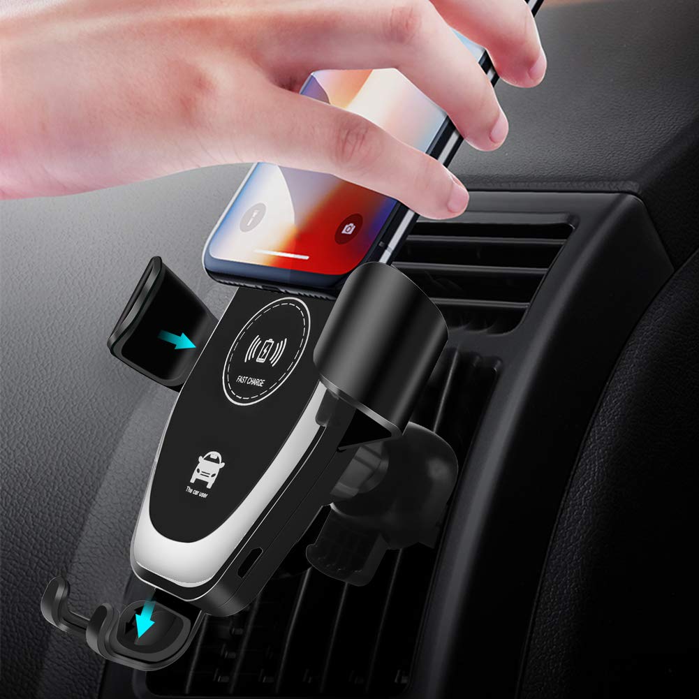 10W QI Wireless Fast Charger Car Mount Holder Stand - Groupy Buy