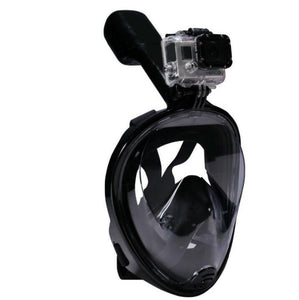 Full-Face Snorkelling Mask - Three Colours & Two Sizes Available & Option to incl. Underwater Camera