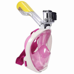 Full-Face Snorkelling Mask - Three Colours & Two Sizes Available & Option to incl. Underwater Camera