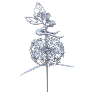 Garden Fairy Dancing On A Dandelion Sculpture