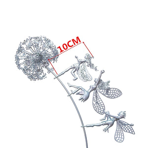 Garden Fairy Dancing On A Dandelion Sculpture