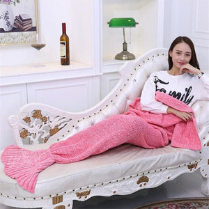Big Price Drop!!! Knitted Fish Tail Blanket