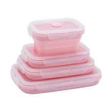 4 Sizes Silicone Collapsible Lunch Box