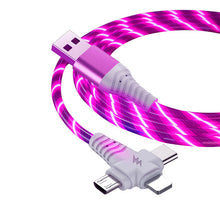 3 in 1 Glow Flowing Charging Cable