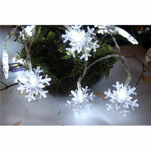 3M 20LED Christmas Snowflake String Lights