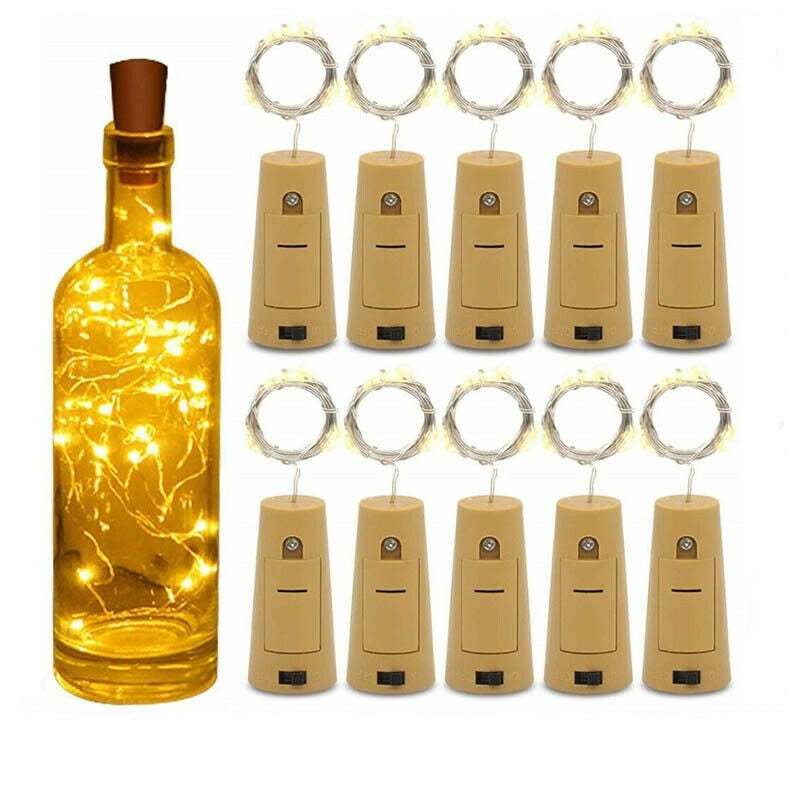 2/8pcs LED Bottle Fairy String Lights