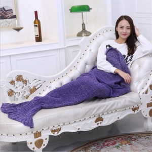 Big Price Drop!!! Knitted Fish Tail Blanket