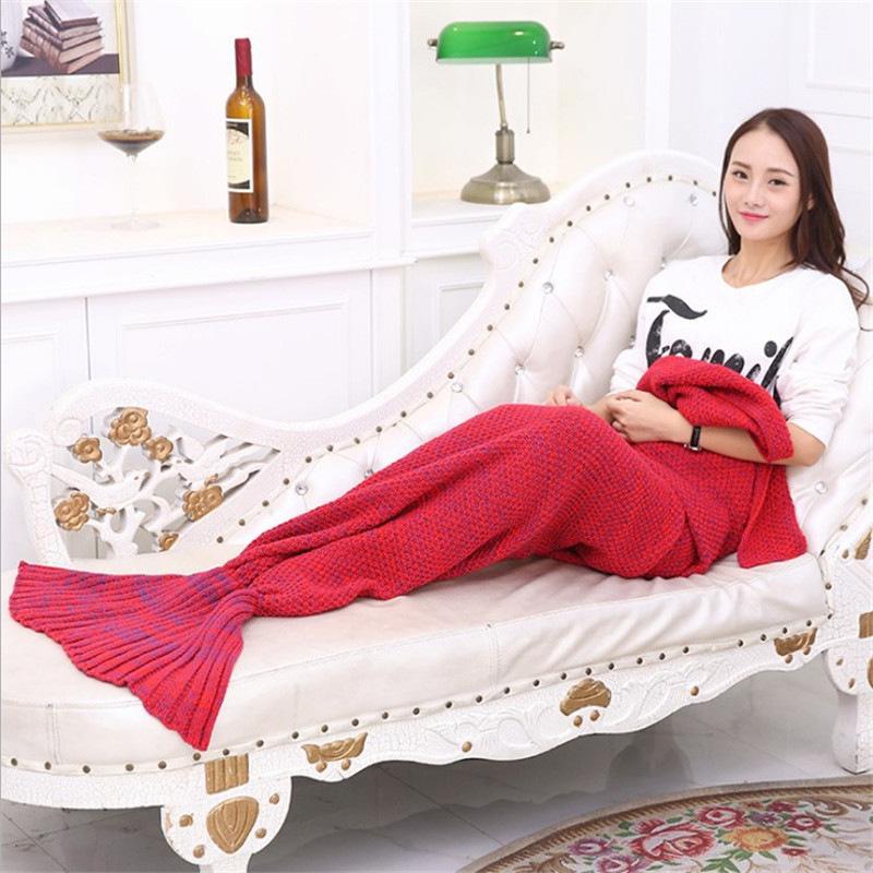 Big Price Drop!!! Knitted Fish Tail Blanket