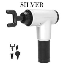 Rechargeable Electric Deep Muscle Tissue Massage Gun with 4 Massage Heads