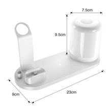 3 IN 1 Fast Wireless Charger Dock with LED Lamp