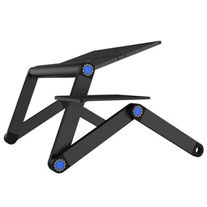 Portable foldable cooling computer bracket tray table with mouse pad - Groupy Buy