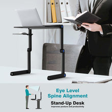 Portable foldable cooling computer bracket tray table with mouse pad - Groupy Buy
