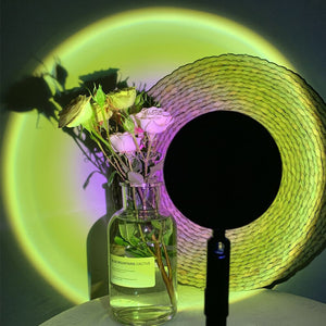 LED Sunlight and Rainbow Night Light Projector Lamp