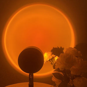 LED Sunlight and Rainbow Night Light Projector Lamp