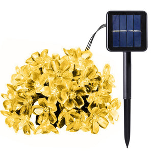 LED Solar Blossom String Lights