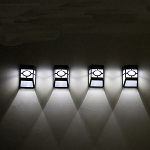 Solar Powered LED Outdoor Lights - Pack of 1 2 4