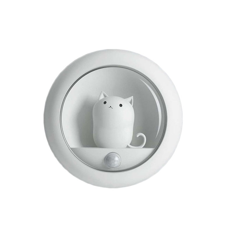 Adjustable Brightness Motion Sensing Cat Night Light
