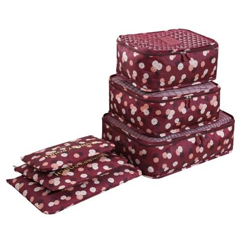 Six-Piece Set of Travel Organiser Storage Bags - Four Designs Available - Groupy Buy