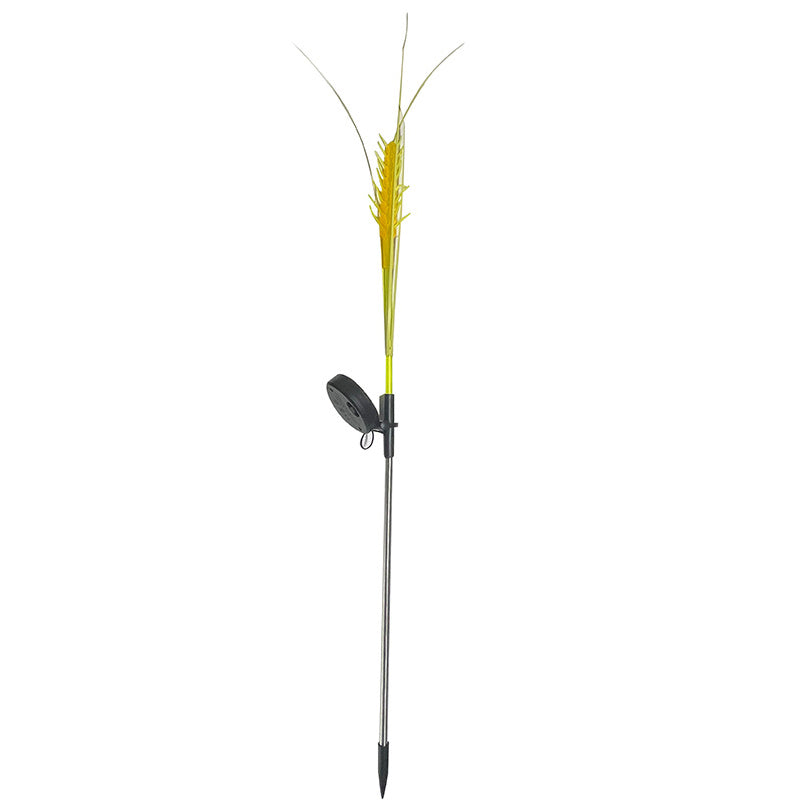 Outdoor Solar Powered Stake Straw Garden Lamp