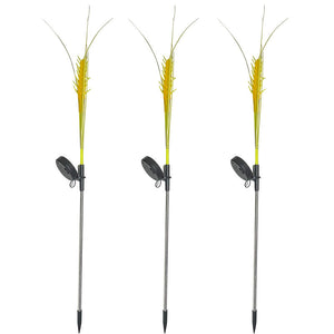 Outdoor Solar Powered Stake Straw Garden Lamp