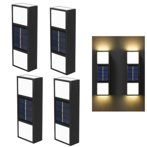 Solar Luminescent Outdoor Patio Wall Lamp