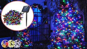 Solar-Powered LED Fairy Lights